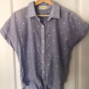 Cloth & Stone Front Tie Button Down